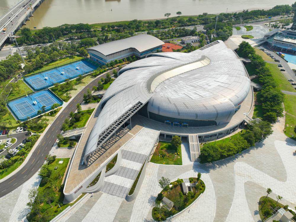 反映出当地, 多个桥下空, 蕉门岛公园